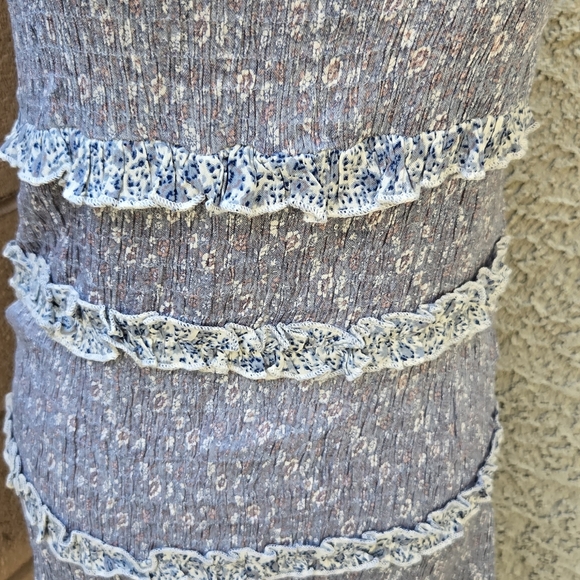 Sim & Sam Blue Ruffle Tiered Dress - Picture 4 of 10